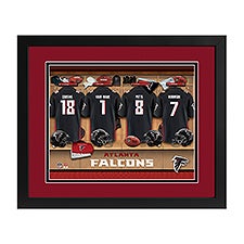  Atlanta Falcons NFL Personalized Locker Room Print - 43363D