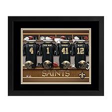 New Orleans Saints NFL Personalized Locker Room Print - 43364D