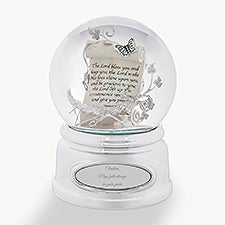 Engraved Prayer Scroll Snow Globe  - 43422