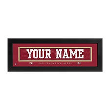 San Francisco 49ers NFL Personalized Name Jersey Print - 43615D