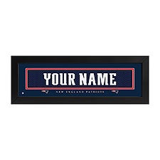 New England Patriots NFL Personalized Name Jersey Print - 43621D