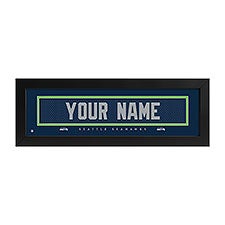 Seattle Seahawks NFL Personalized Name Jersey Print - 43633D