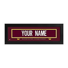 Washington Commanders NFL Personalized Name Jersey Print - 43642D