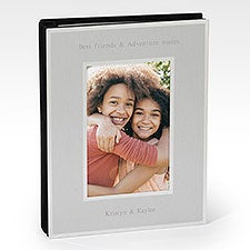 Personalized Silver Baby Picture Album - Baby Birth Information