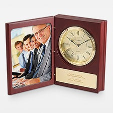 Engraved Professional Book Clock  Frame  - 44018