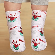 The Elf on the Shelf Personalized Toddler Holiday Socks  - 44158