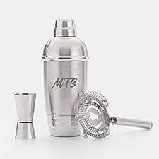 Engraved Lenox quot;Tuscanyquot; Monogram Cocktail Shaker Set   - 44191