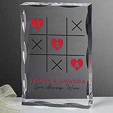 Tic Tac Toe Love Personalized Acrylic Keepsake  - 44453