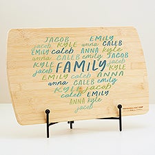 Grateful Heart Personalized Wood Cutting Board  - 44637