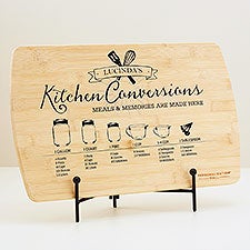 Kitchen Conversions Personalized Wood Cutting Board - 44639