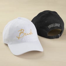 Modern Bridal Party Embroidered Baseball Caps  - 44668