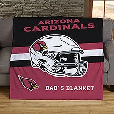 NFL Arizona Cardinals Helmet Personalized Blankets - 44749