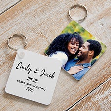 Anniversary Tally Personalized Photo Keyring - 44751