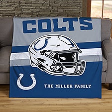 NFL Indianapolis Colts Helmet Personalized Blankets - 44768