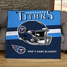 NFL Tennessee Titans Helmet Personalized Blankets - 44781