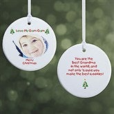 Personalized Photo Christmas Ornaments - With Love Design - 4481