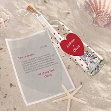 Love Is In The Air Personalized Letter In A Bottle - 44812