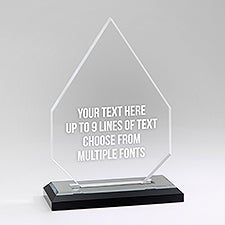 Engraved Message Personalized Diamond Award - 45051