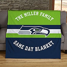 NFL Classic Seattle Seahawks Personalized Blankets - 45075