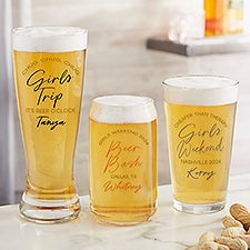 Girls Trip Personalized Beer Glass Collection - 45611