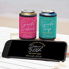 Girls Trip Personalized Beer Can  Bottle Wrap - 45618