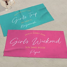 Girls Trip Personalized Beach Towel - 45620