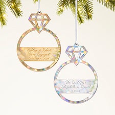 Engagement Ring Personalized Acrylic Ornament - 45713