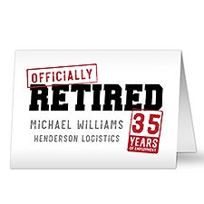 Officially Retired Personalized Greeting Card - 46355