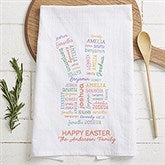 Easter Bunny Repeating Name Personalized Flour Sack Towel - 46362