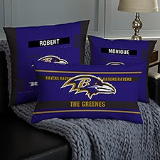 NFL Baltimore Ravens Classic Personalized Throw Pillow - 46545