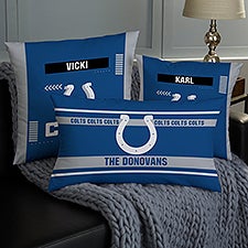 NFL Indianapolis Colts Classic Personalized Throw Pillow - 46563