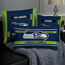 NFL Seattle Seahawks Classic Personalized Throw Pillow - 46592