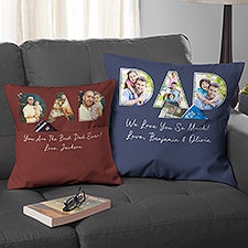 Memories With Dad Personalized Photo Pocket Pillow  - 46723