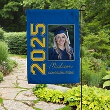 Collegiate Year Personalized Photo Graduation Garden Flag  - 46780