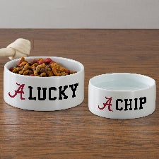 NCAA Alabama Crimson Tide Personalized Dog Bowls - 47037