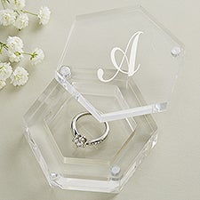 Classic Celebrations Personalized Acrylic Ring Box - 47239