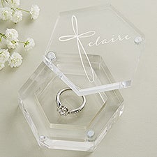 Holy Name Personalized Acrylic Ring Box - 47242