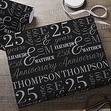 Eternal Love Personalized Anniversary Wrapping Paper  - 47336