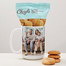 Family Photo Personalized Coffee Mug with Cheryls Cookies - 47608