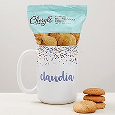 Sparkling Name Personalized Coffee Mug with Cheryls Cookies - 47616