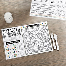 My First Learning Activity Center Personalized Placemat - 47768