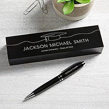 Scripty Graduation Cap Personalized Aluminum Pen Set  - 47797