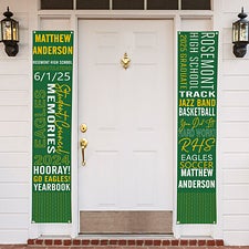 All About The Grad Personalized Door Banner Set - 47887