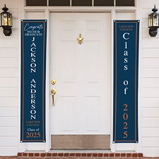 Then  Now Graduate Personalized Door Banner Set - 47895