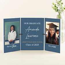 Then  Now Graduation Personalized Story Board Plaque Set - 47947