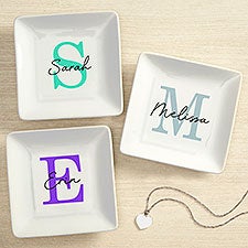 Simple Signature Personalized Ring Dish - 48079