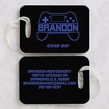 Neon Gaming Personalized Luggage Tag Set - 48104