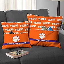 NCAA Clemson Tigers Personalized Pocket Pillow - 48236