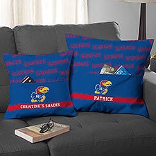 NCAA Kansas Jayhawks Personalized Pocket Pillow - 48256