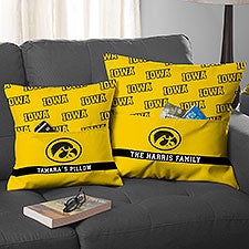 NCAA Iowa Hawkeyes Personalized Pocket Pillow - 48268